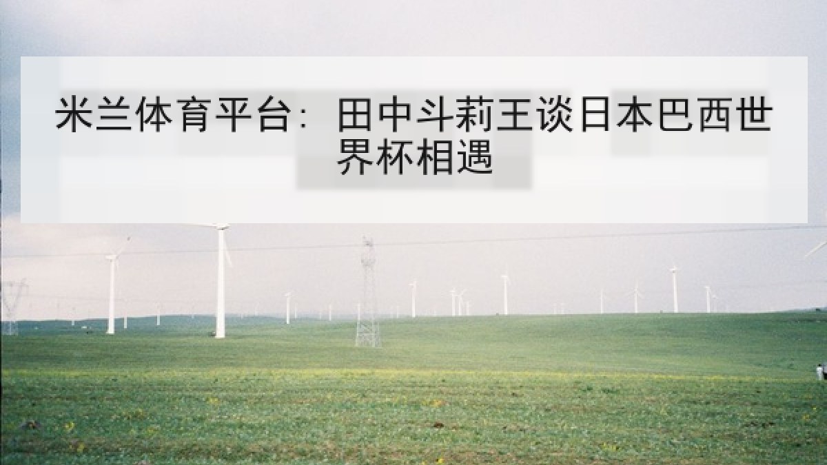 米兰体育平台: 田中斗莉王谈日本巴西世界杯相遇